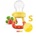 Baby Food Feeder Fruit Feeder Pacifier Infant Teething Toy Teether for Fresh Frozen Fruit - Silicone Nipple Includes All Sizes. 
