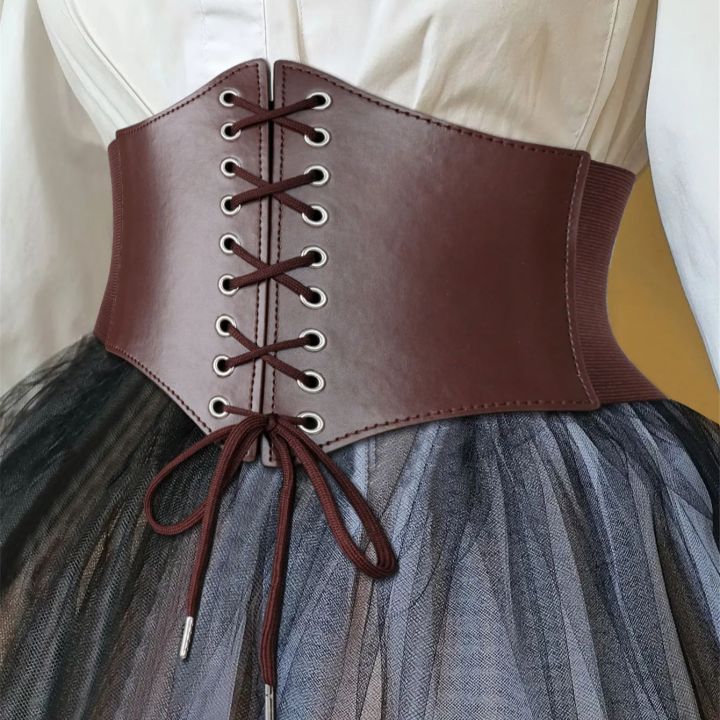 Medieval%20Waist%20Belt%20Brown%20Elastic%20Bind%20Belt%20Trendy%20Decoration%20Women%20Retro%20Viking%20Renaissance%20Dress%20Accessory%20For%20Cosplay%20Prop%20-%20Image%202