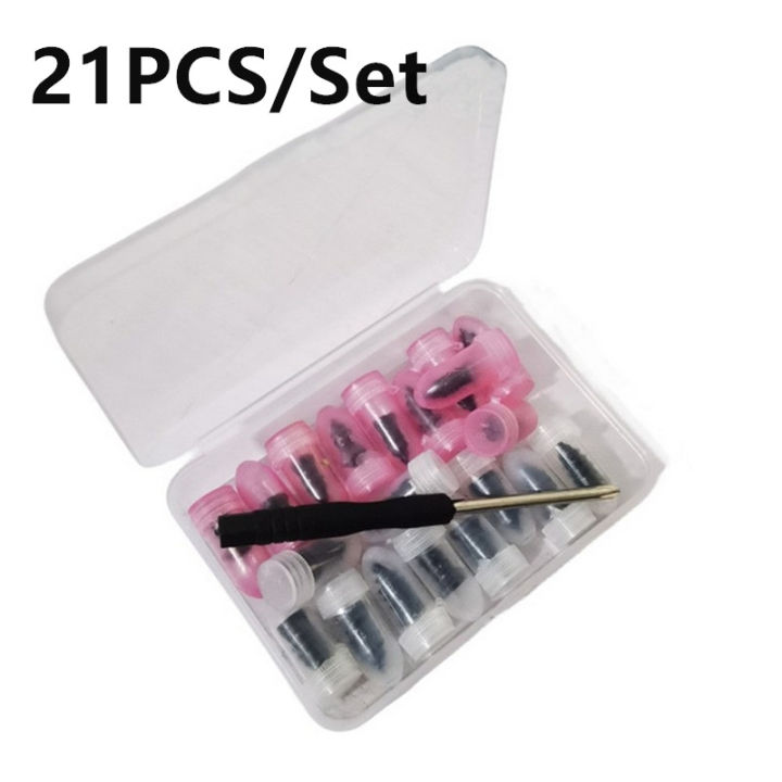 21PCS Vacuum Car Tyre Repair Nail Set Universal Tire Screw Tubeless Repair Tools Accessories Kit for Motorcycle Truck