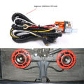 1 Pair Hella Super Loud Compact Electric Blast Tone Air Horn 12V 115DB With Wiring Harness Relay Kit For Motorcycle Car. 