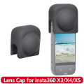 Silicone Lens Cap Protective Cover for Insta360 X3 X4 X5 Panoramic Camera Anti-Scratch Dustproof Lens Guard Accessory. 