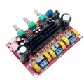 XH-M139 Audio Amplifier Board 2x50W 100W 2.1 Channel Amplifier Modules DC 12-24V 3 Sound Channels Energy Saving Pure HiFi Music. 