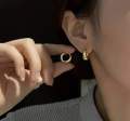 RajBi💕= Hoop Earring One PCs Gold Endless For Man. 