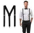 Suspenders for Adjustable 1 inch y shape wedding  with casual x belt. 