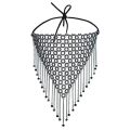 Shiny Rhinestone Face Mask Bling Tassel Veil Mask Reusable Metal Crystal Belly Dance Face Veil Sequins Masquerade Party Jewelry. 