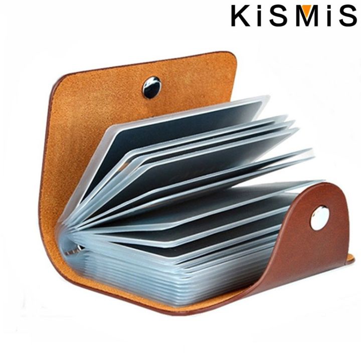 KISMIS%20New%20PU%20Leather%2024-Slot%20Card%20Case%20-%20Business%20Card%20and%20Passport%20Holder%20for%20Men%20and%20Women%20-%20Image%202
