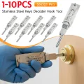 Lockpicking Lock Decoder SS001 O-ring Pickup Kit Pick Locksmith Tools Key Decoder Precision Hook Door Maintenance Repair Tools.