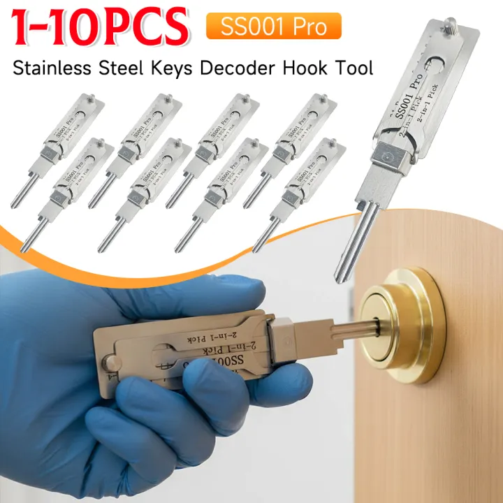 Lockpicking Lock Decoder SS001 O-ring Pickup Kit Pick Locksmith Tools Key Decoder Precision Hook Door Maintenance Repair Tools