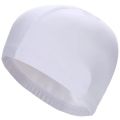 2025 New Waterproof PU Fabric Protect Ears Solid Color Waterproof Adults/kids Swimming Caps Swim Pool Hat PU Fabric Protect Ears. 