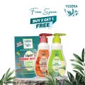 Yusera Hand Wash (Lemon 200 ml + Strawberry 200 ml) free hand wash refill 170 ml (Total 570ml). 
