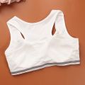8-18Y Teenage Girls Training Bras Panties Student Kids Cotton Underwear Sets Young Children Padded Bra Vest+Panties Underclothes. 