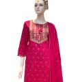 Cotton Kurti/Pants Sets For Women In Pink Colour. 