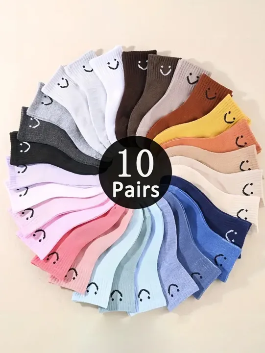 10%20Pairs%20Smiling%20Face%20Pattern%20Kid's%20Socks,%20Cute%20Girls'%20Socks,%20Comfortable%20and%20Casual%20Boys'%20Sports%20Socks%20-%20Image%207