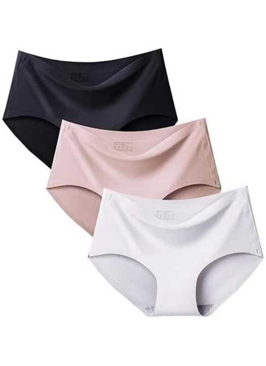 3 Pack Womens Soft Panties Seamless Fit for Ultimate Comfort Multicolour