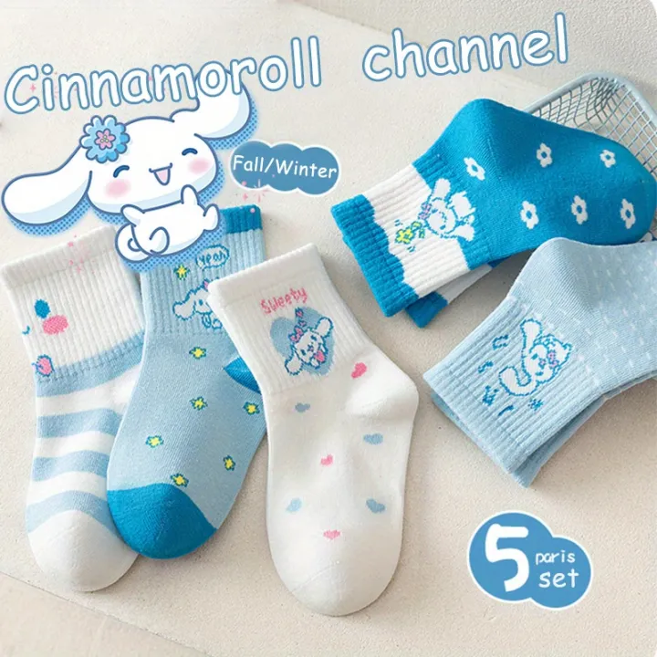 5%20Pairs%20Cinnamoroll%20Kids%20Socks,%20Cute%20Cartoon%20Cotton%20Crew%20Socks%20for%20Girls%20-%20Image%205
