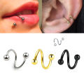 Women's Spiral Earrings Piercing Jewelry Multi-Use Body Jewelry - Lips Nose Septum Tragus Rook Labret Cartilage Hoop Rings . 