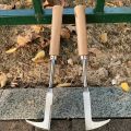 Heavy-Duty Carbon Steel Hand Shovel With Ergonomic Grip - Manual Weeding Tool For Road Cracks & Gardens. 