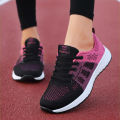 Women Casual Shoes Breathable Walking Mesh Lace Up Flat Shoes Sneakers Women Tenis Feminino Pink Black White.