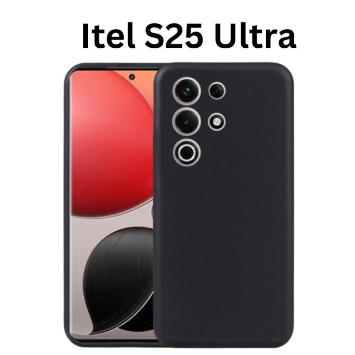 Itel S25 Ultra Back Cover | Soft Silicone Slim Back Case Cover for Itel S25 Ultra