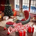 Inflatable Lounge Chair for Adults, Folding Portable Lazy Sofa with Foot Stool ,Air Couch Sofa for Livingroom and Bedroom. 