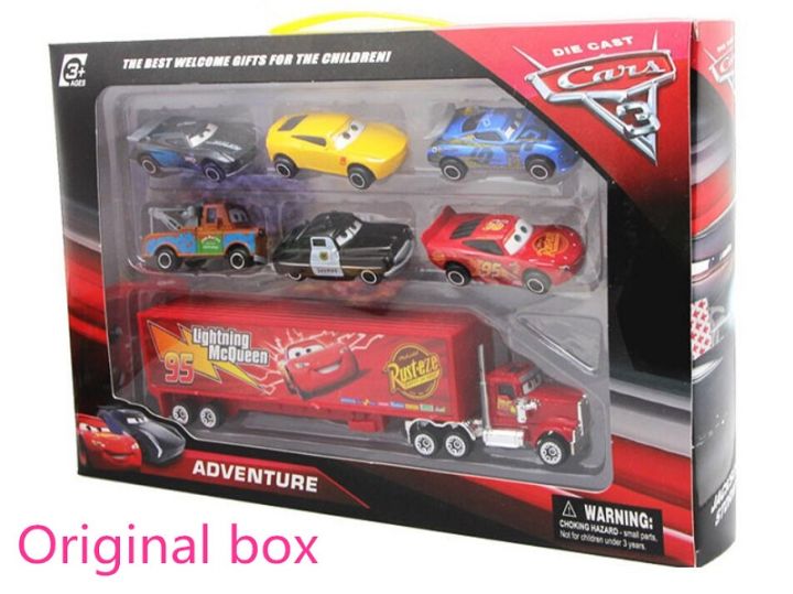 Disney%20Pixar%20Cars%20set%20Lightning%20McQueen%20Sheriff%20mack%20Truck%20Diecast%20Metal%20Car%202%201%203%20box%20dinoco%20racer%20car%20Toy%20Boy%20%20for%20kids%20-%20Image%207