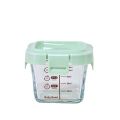 170ml Fashion Glass Food Storage Box Frozen Baby Food Glass Cup Simple Microwave Safe Baby Food Storage Jar for Little Ones. 