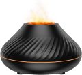 Flame Aroma Essential fragrance Cool Mist Humidifier 7 Colorful Lights, Air Vaporizer Waterless Auto Off for Home Office Room. 