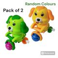 Pack of 2: Wind up Toys 2 Dogs For Kids. 
