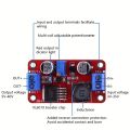 Step Up Power Module 5A DC-DC  Boost Volt Converter 3.3V-35V to 5V 6V 9V 12V 24V XL6019, Red, Compact & Efficient for Electronics Projects. 
