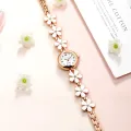 Mori Small Dial Petal Bracelet Watch Korean Version Simple and Compact All Cute Small Fresh Quartz Watch. 