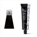 Keune hair color 3.0 and developer 6%. 