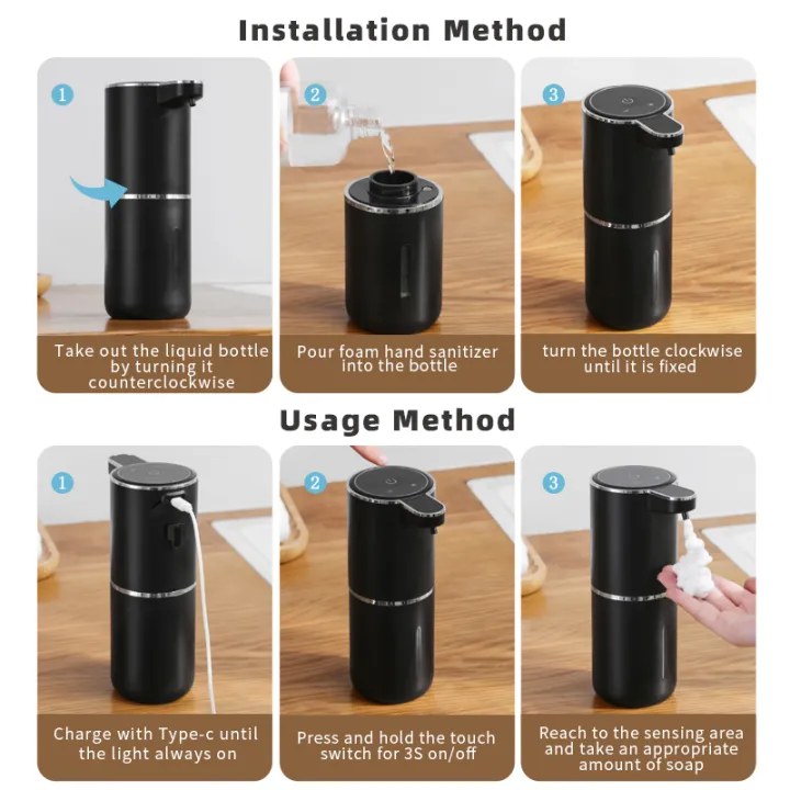 Automatic%20Soap%20Dispenser%20Touchless%20Foaming%20Soap%20Dispenser%20380ml%20USB%20Rechargeable%20Electric%204%20Level%20Adjustable%20Foam%20Soap%20Dispenser%20-%20Image%206