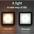 Smart Motion Sensor 6 LED Floor Ceiling Wall Light Wireless Auto On Off Energy Saving Plug Play Modern Square Design Home lightify. 