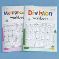 This set of 2 math exercise books is suitable for grades 3 to 5 - daily multiplication and division practice, fun math activity.
