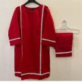 2 peice stitched dress trendy and stylish. 