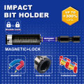 GEINXURN 1 In./2In Metric Hex Head Impact Tough Magnetic Bits Set, S2 Steel Hex Screwdriver Bit set with Base. 