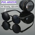 360° Rotating Adjustable Sunglasses Round Frame Polarized Sunglasses Outdoor UV Resistant Sunglasses Protective Glasses. 