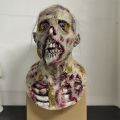 Walking Dead Zombie Head Mask Movie Cosplay Scary Monster Latex Masks Halloween Party Horror Seaweed Zombie Mask Role Play Props. 
