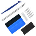 10pcs/set Car Wrapping Tools Kit Vinyl Scraper Cutter Film Squeegee Vinyl Spatulas Plastic Wrap Tools Window Tinting Tools. 