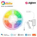 MOES Tuya ZigBee LED Strip Light Smart Party Music Sync RGB5050 Controller 16 Million Colors Changing Support Alexa  Home. 