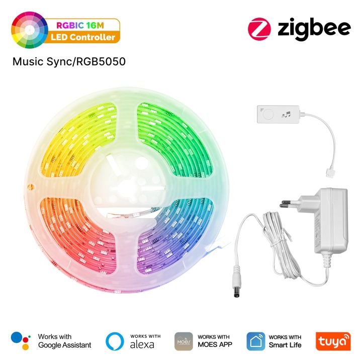 MOES%20Tuya%20ZigBee%20LED%20Strip%20Light%20Smart%20Party%20Music%20Sync%20RGB5050%20Controller%2016%20Million%20Colors%20Changing%20Support%20Alexa%20%20Home%20-%20Image%207