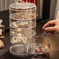Transparent 360° Rotating Jewelry Box  4 & 5 Layer
 Jewelry Organizer. 