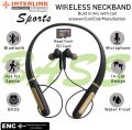 INTERLINK ORIGNAL SPORTS NECKBAND_Special Design For Sports_Wireless Bluetooth Headset_100% Waterproof Necband_ Gaming Headset_Best For Sports_. 