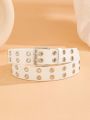 Ladies' Fashion Belt Y2K Belt Paired with Jeans Gothic Rivet Decorative Belt Street Style PU Leather Belt Waist Belt Daily Wear.