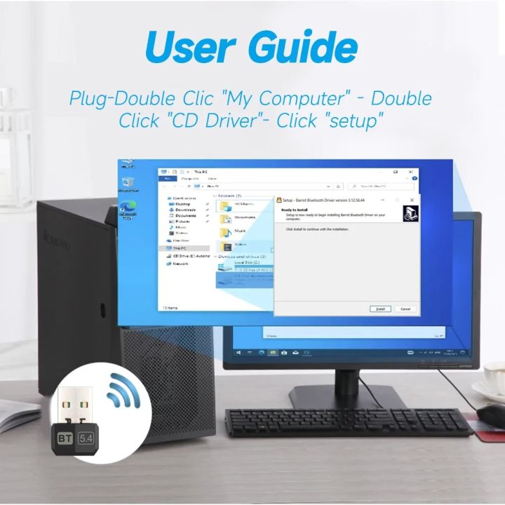 USB%20Bluetooth%205.4%205.3%20Adapter%20WIreless%20Transmitter%20Receiver%20Audio%20Bluetooth%20For%20Bluetooth%20Adapter%20For%20Win8.1/10/11%20Driver%20Free%20-%20Image%205