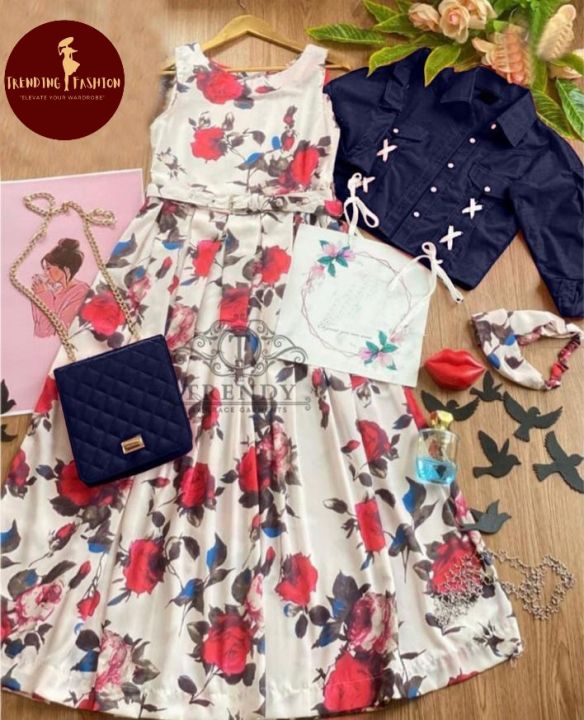 Jacket Style Maxi. Long Maxi with Jacket & belt