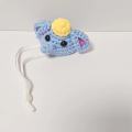 1 Pc Mini Hand-Crochet Pet Hats - Knitted Animal Caps for Hamsters, Parrots & Small Pets, Cute Photo Props for Birds and Rodents. 