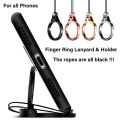 Universal Metal Lanyard for Key Mobile Phone Strap Keycord Finger Ring Holder Stand Smartphone Accessories for iPhone.