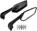 Rear View KOSO Style Side Mirror Yog Mirror For Bikes And Scooters (Universal) (Pack Of 2). 
