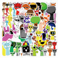 55Pcs Incredibox Sprunki Stickers Sprunki DIY Stickers Scrapbooking Phone Luggage Skateboard Waterproof Decals. 